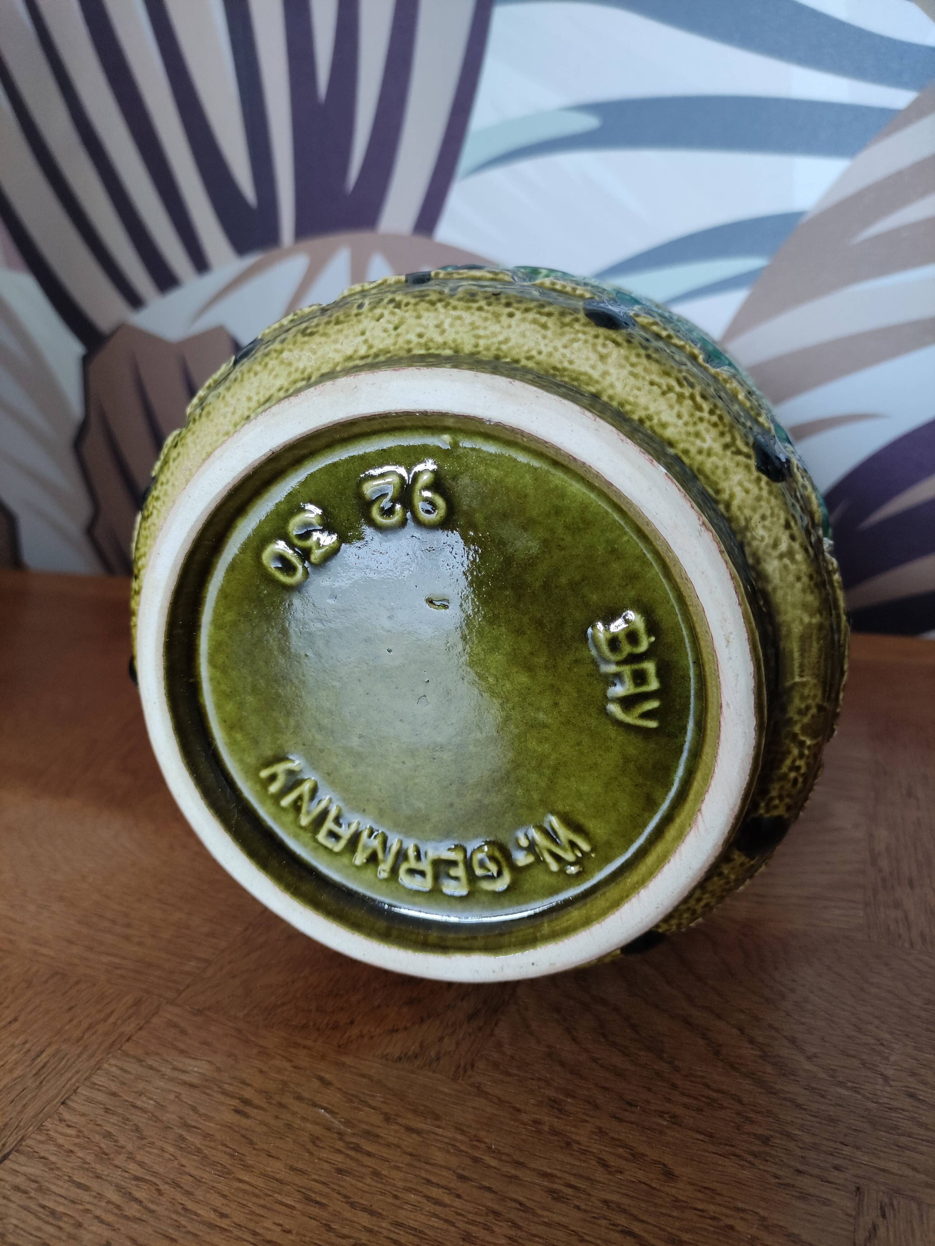 West Germany ceramic vase by Bay