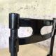 6 black lacquered wooden chairs