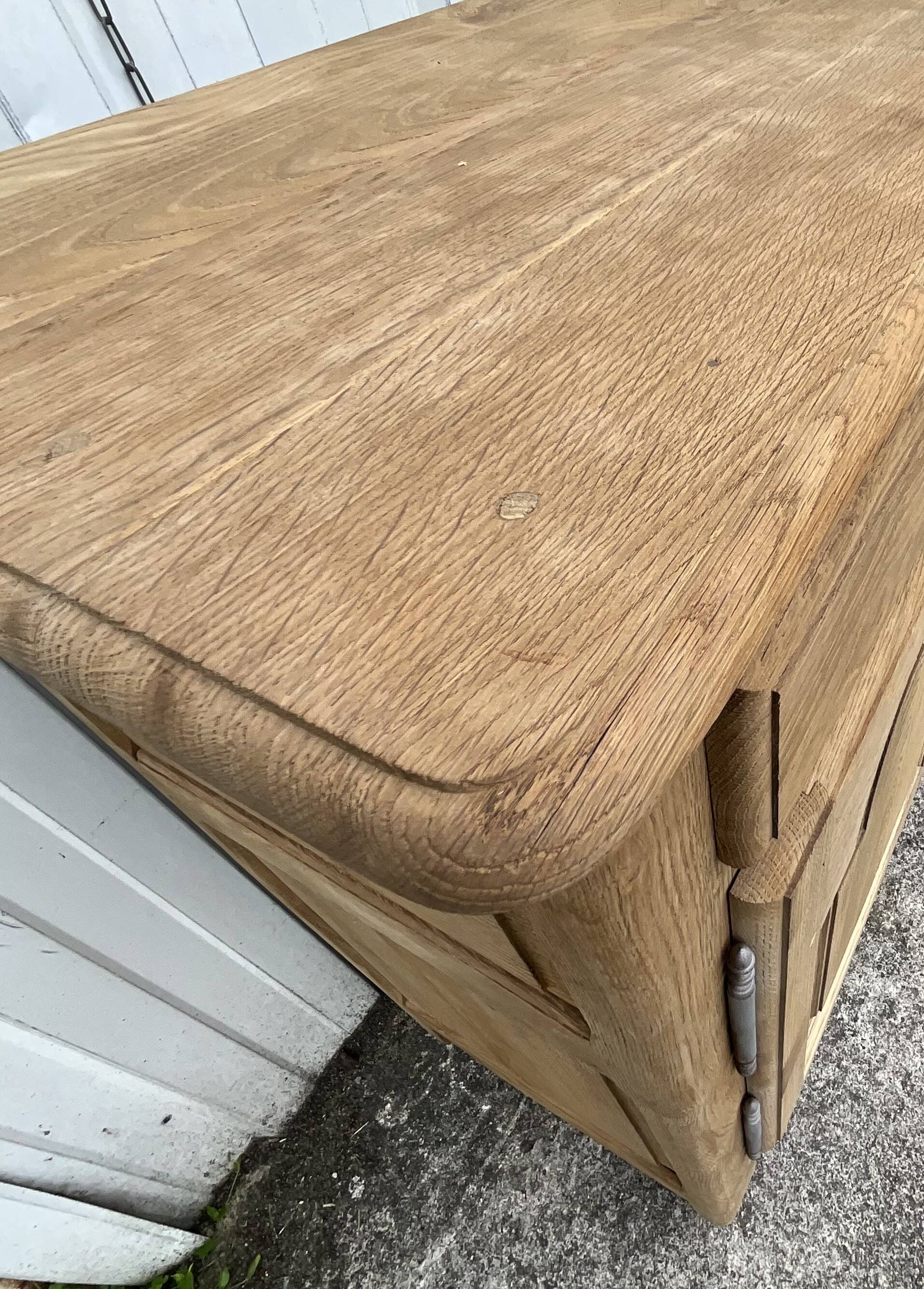 Solid Oak Sideboard Mid 20th Century