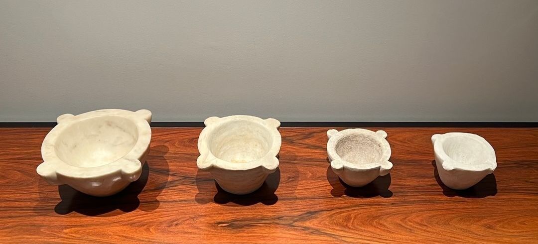 Set of Four Marble Mortars, 18th Century