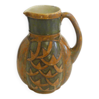 Art Deco Odetta HB Quimper stoneware pitcher