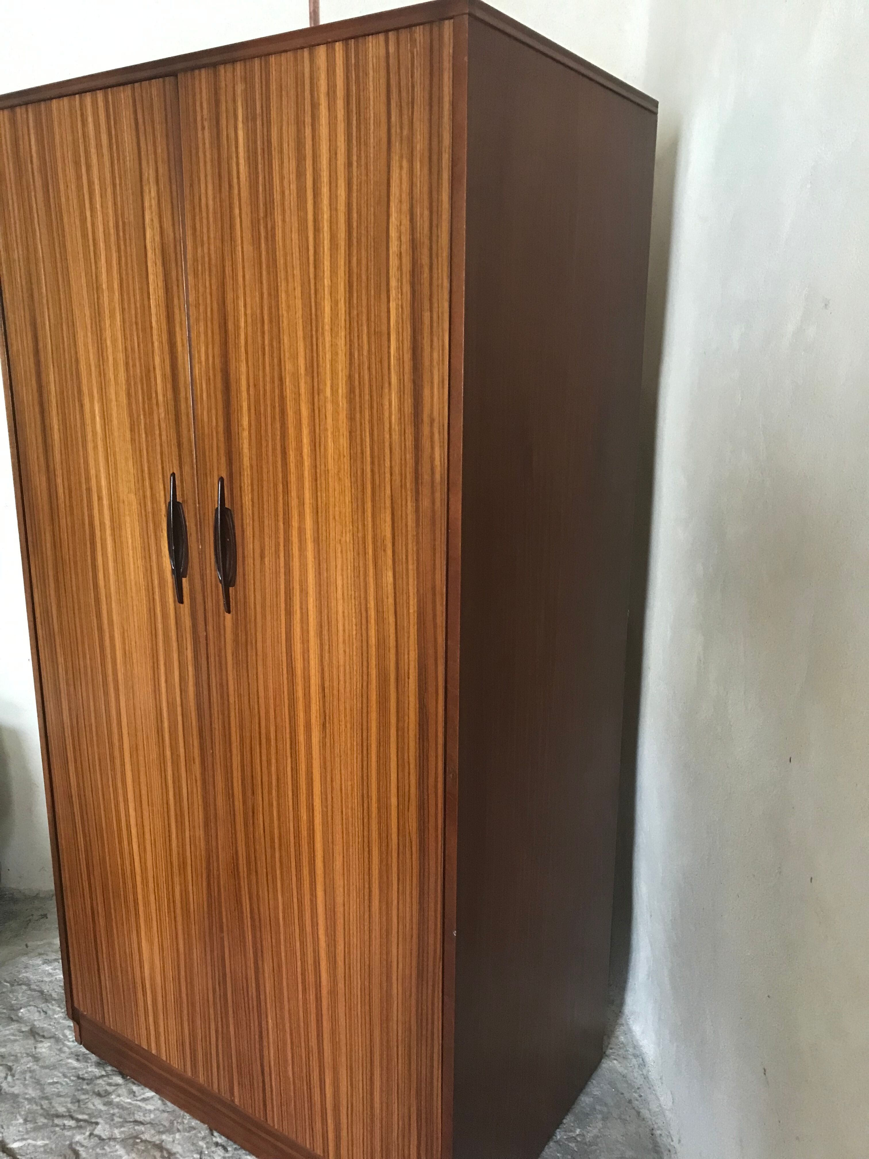 Scandinavian wardrobe vintage teak 1960-70's
