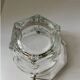 Vintage Italian crystal and silver metal ice bucket