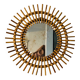 Authentic rattan sun mirror 60s
