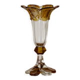 Bohemian crystal cornet vase