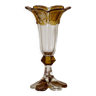 Vase cornet en cristal de Bohème