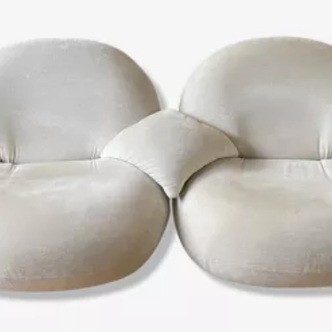 Pacha 2-seater sofa with armrests Gubi designer Pierre Paulin