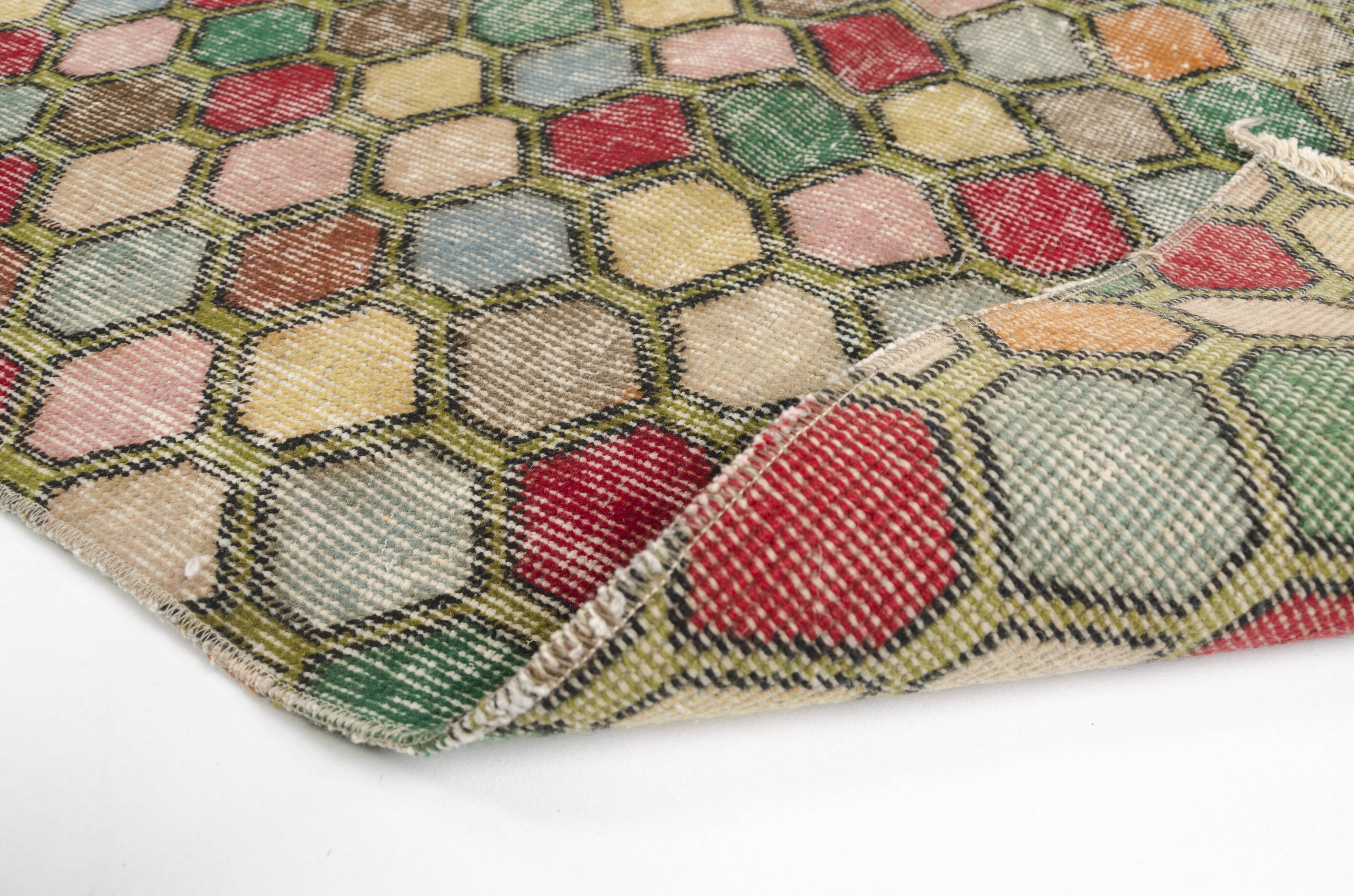 Multicolour Vintage Handmade Rug sku1100