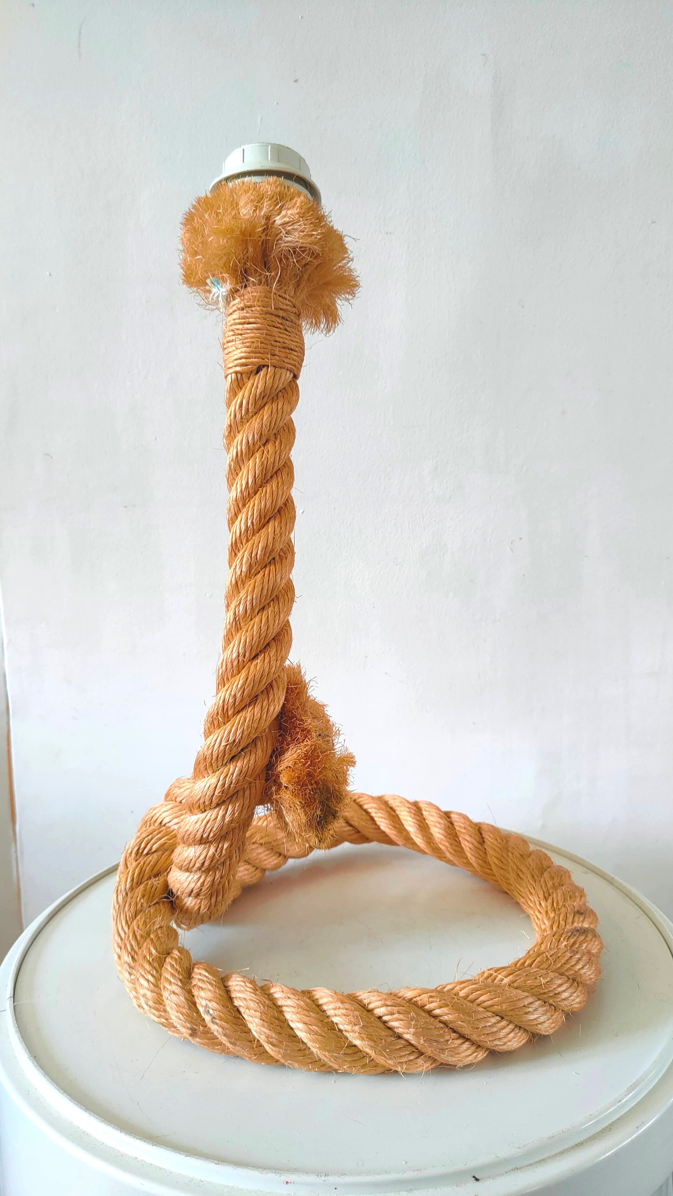 Rope lamp base