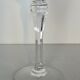 Set of twelve glasses in crystal tinted in different colours and cut with stars.
