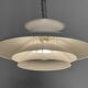 Large layered pendant light by Frandsen lighting. Denmark 1970s