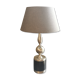 Vintage lamp 70 steel and leather