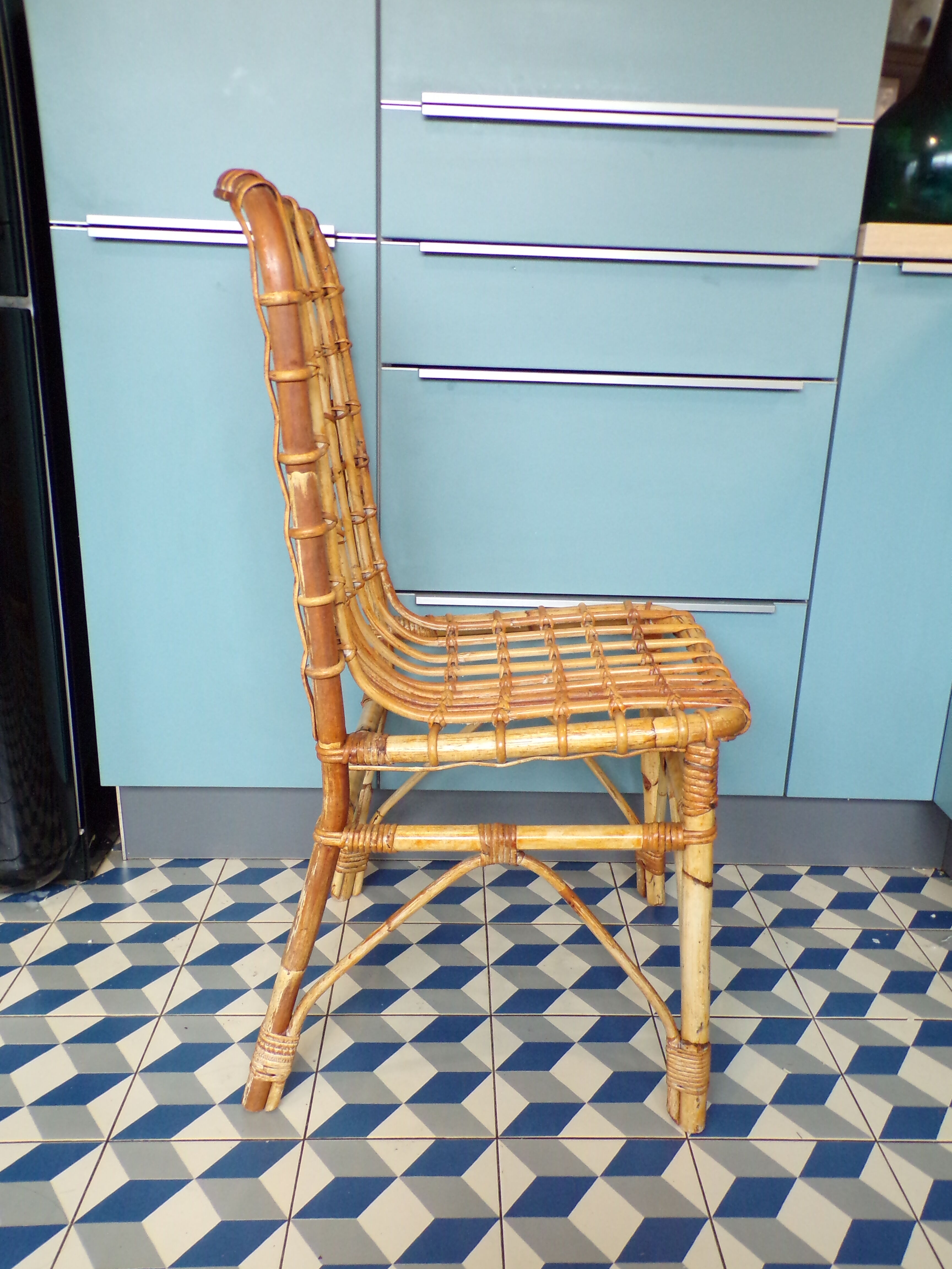 Rattan chair 1950