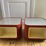 Pair of vintage bedside tables