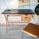 Vintage desk from the 60s-70s, light oak, in superb condition.