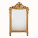 Antique flowered mirror from the 19th century.
