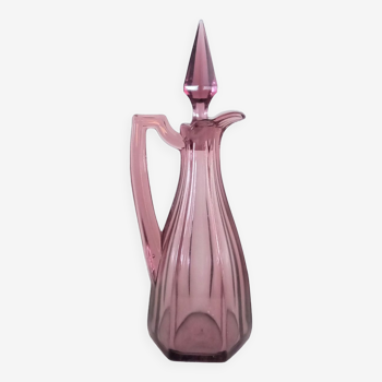 Purple glass oiler/vinegar maker