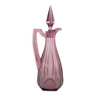 Purple glass oiler/vinegar maker