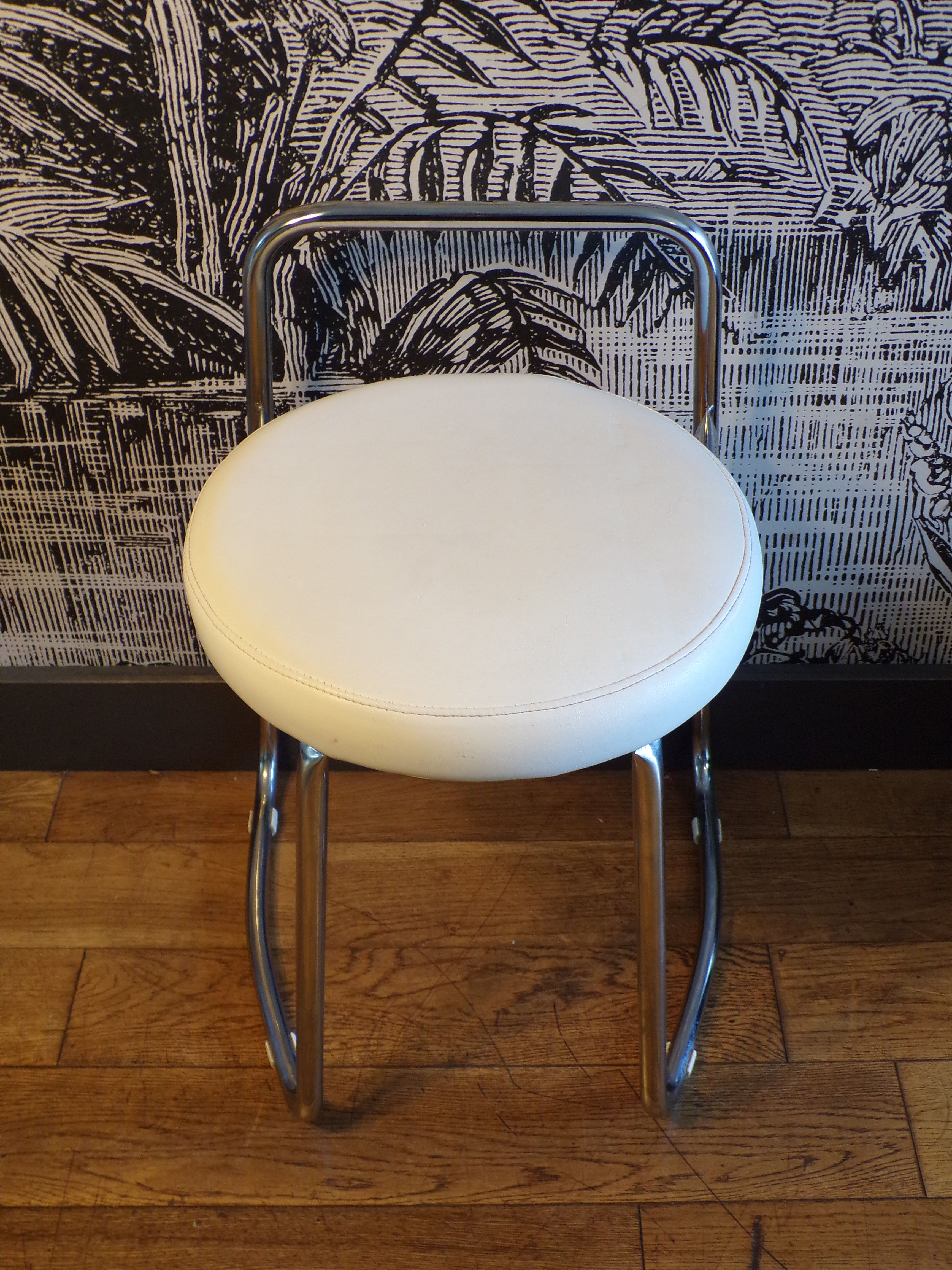Vintage skaï stool