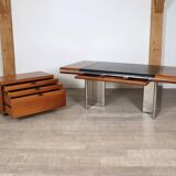 Hans Von Klier For Skipper Executive Desk And Credenza, Italy, 1970s