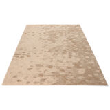 1.6x2.3 m beige and brown wool carpet