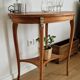 Marquetry side table from the mid-20th century.