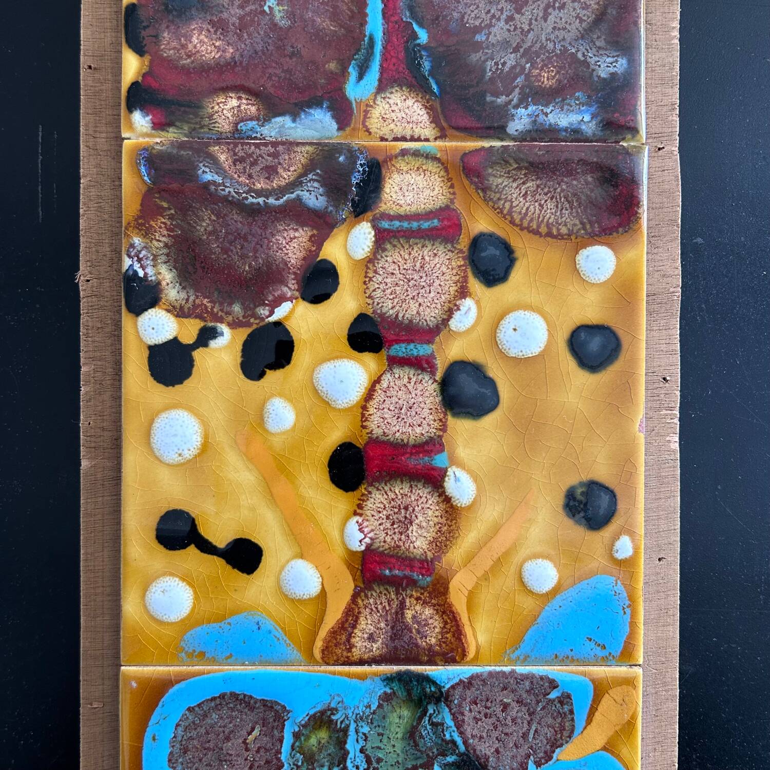 Abstract ceramic panel