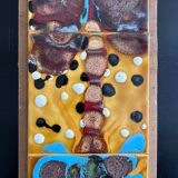Abstract ceramic panel