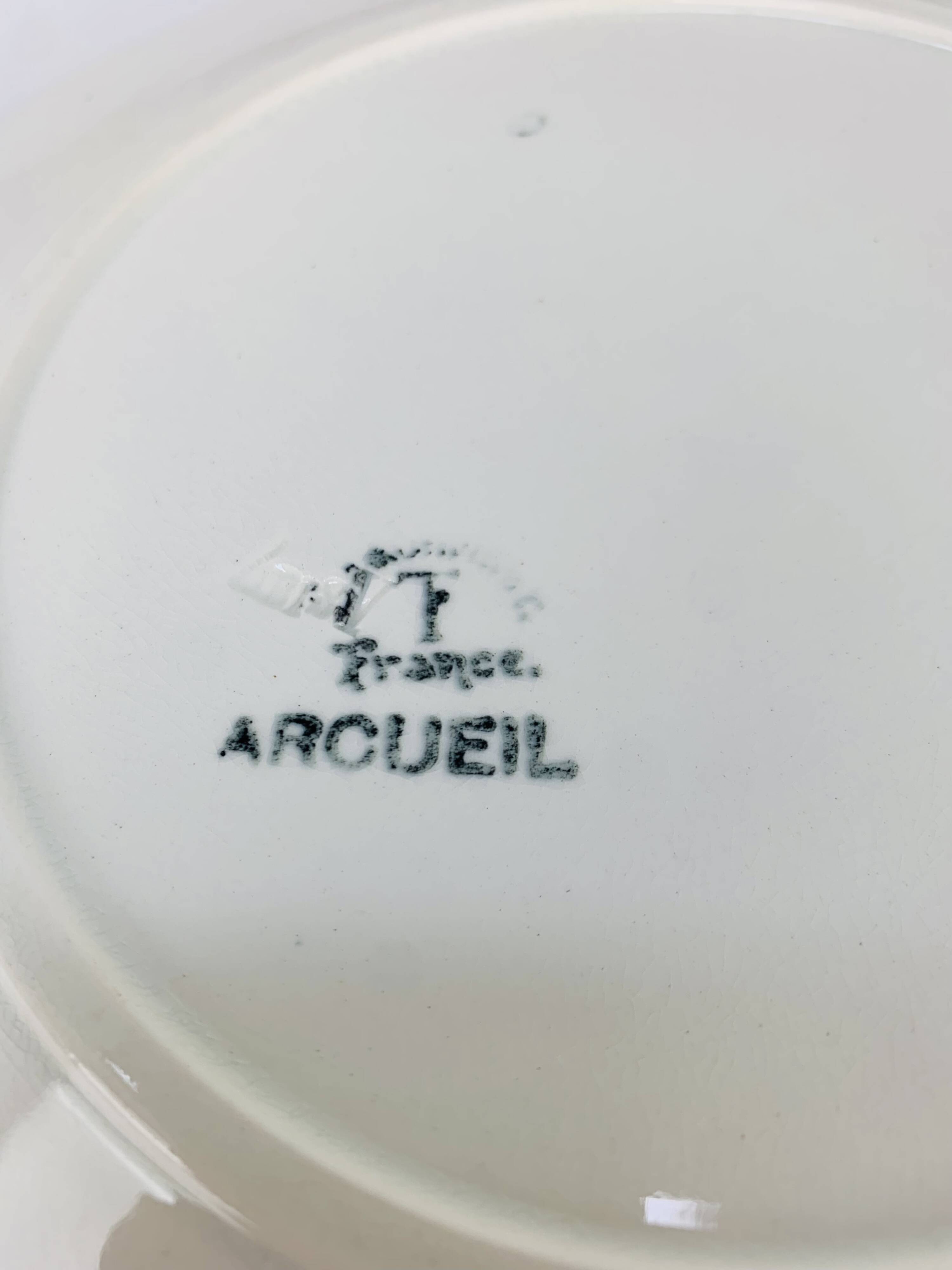 6 Arcueil dinner plates by Badonviller