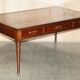 Bureau d'écriture géorgien irlandais antique restauré 1780 cuir
