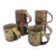 Cups + sandstone saucer by Puisaye Gaudry