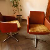 Set of 2 DDR Vintage Swivel Armchairs (1970s)