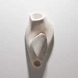 Applique "Coral 1" en grès blanc