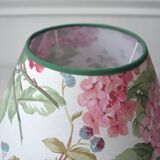Vintage English fabric lampshade Hydrangeas