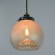 Mid-Century Italian Chrome and Murano Glass Pendant Lamp