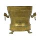 Old Brass Flower Pot Jardinière Mécap Belgium