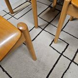 Lot 6 chaises danois empilable 1970 vintage