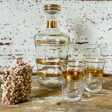 Carafe and shot glasses