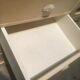 White patinated pine grain cabinet