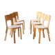 Set of 6 chairs model 66 by Alvar Aalto for Artek