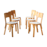 Set of 6 chairs model 66 by Alvar Aalto for Artek