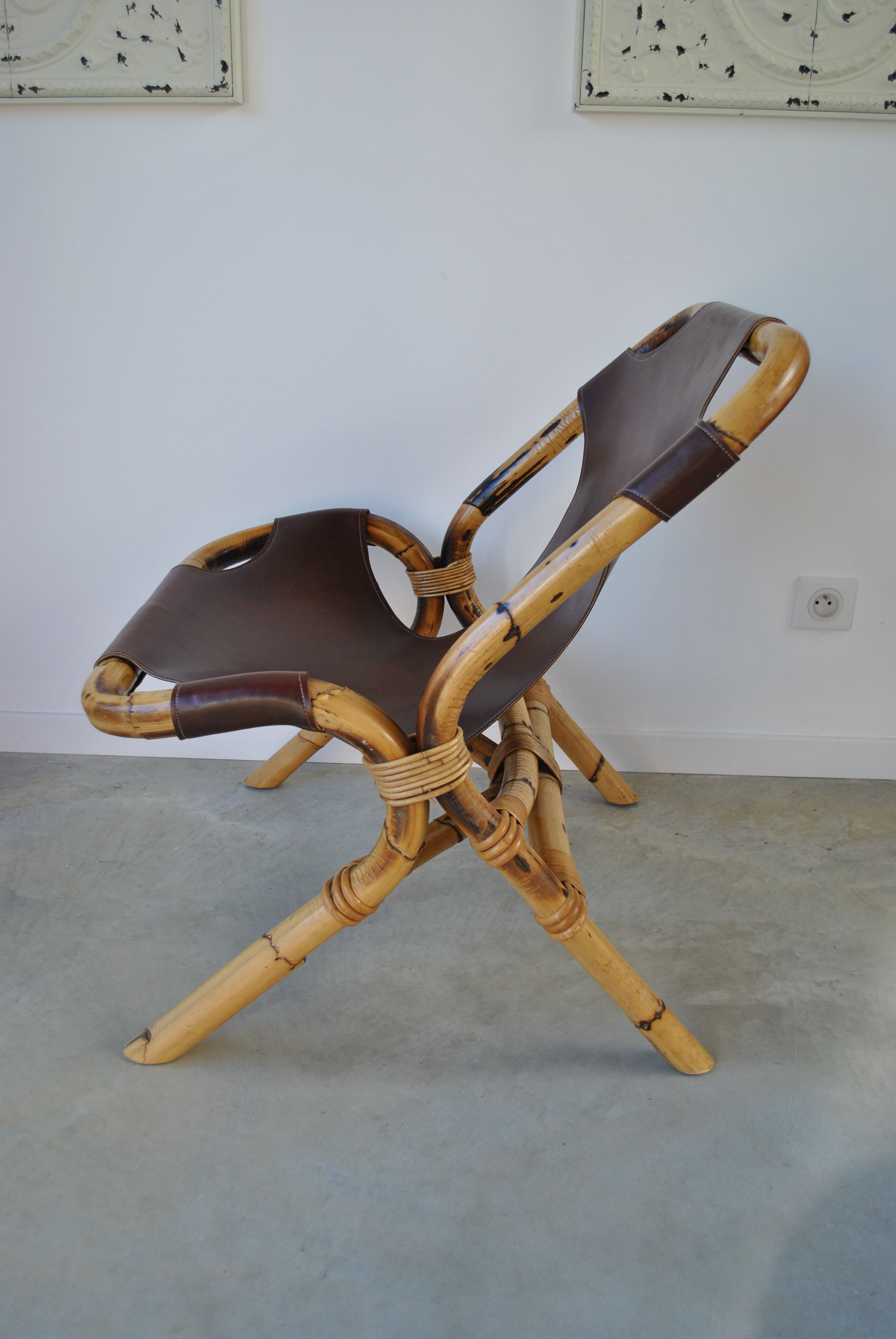 Fauteuil cuir Rohé Noordwolde 1960