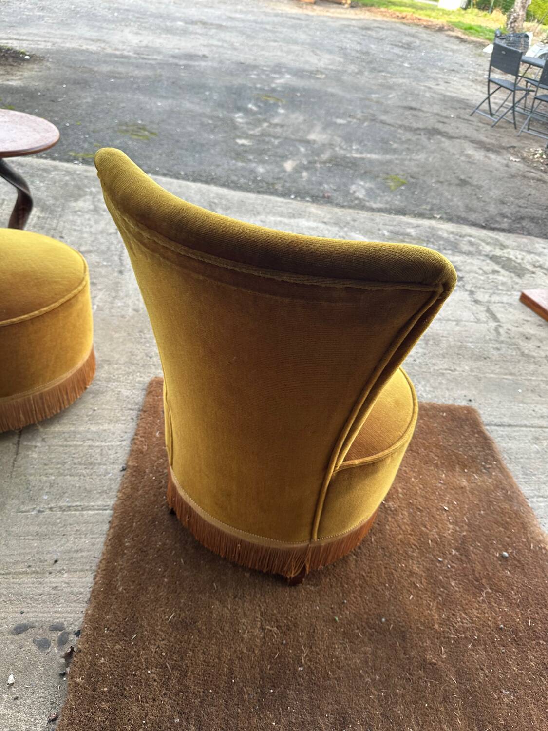 Pair of toad armchairs