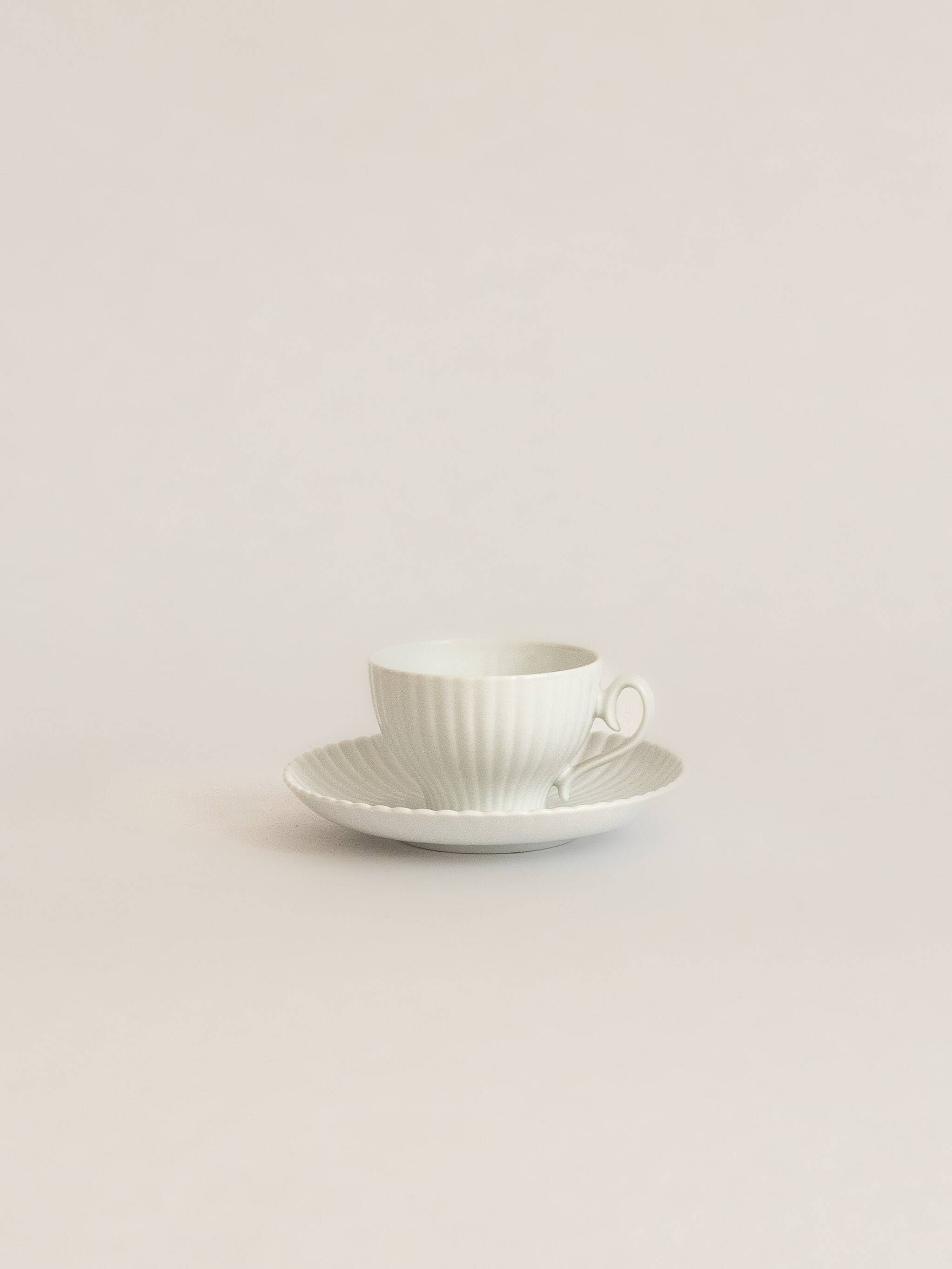 Set of six coffee cups and saucers, Karlskrona, Sweden, 1950s
