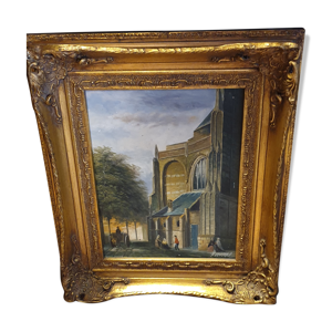 huile sur panneau