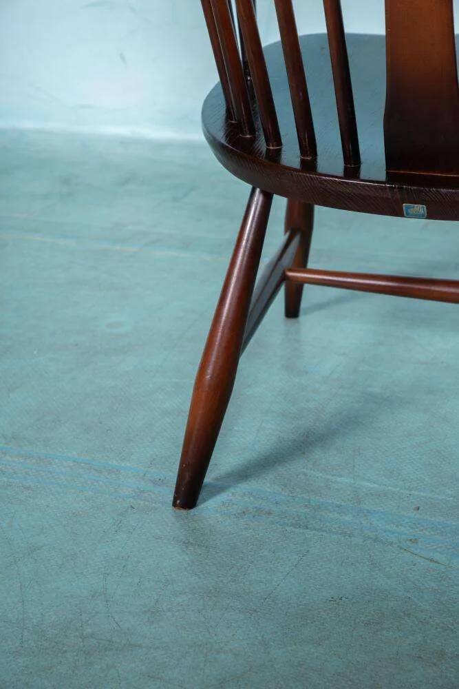 Ercol model 472 fireplace chair from the 1960s in beech.