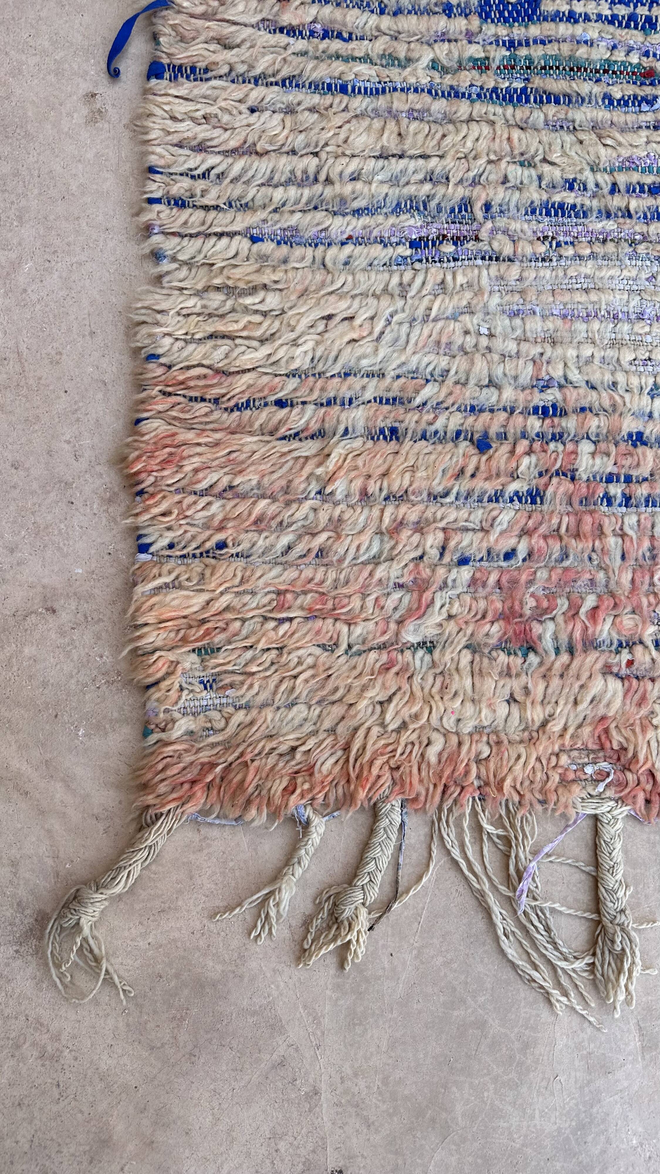 Old Berber carpet 93 x 238 cm