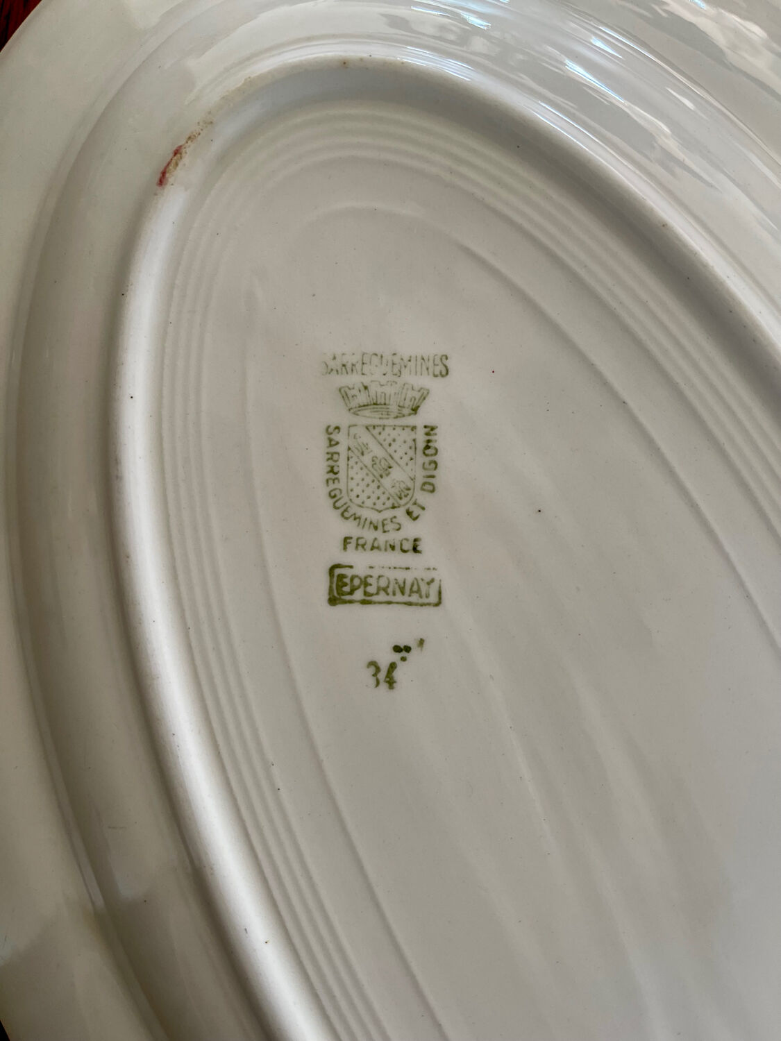 Plat ovale Sarreguemines