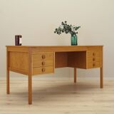 Ash desk, Danish design, 1970s, manufacturer: Domino Møbler