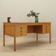 Ash wood desk, Danish design, 1970s, manufacturer: Domino Møbler